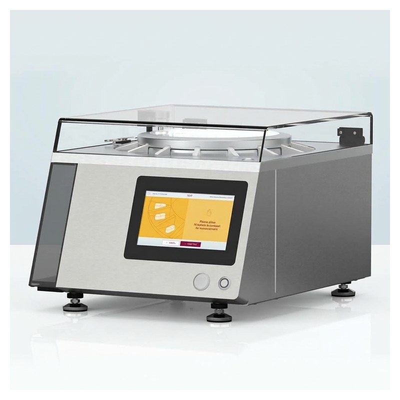 Appareil de dureté Pharma Test PTB-500 avec capot transparent et écran tactile jaune