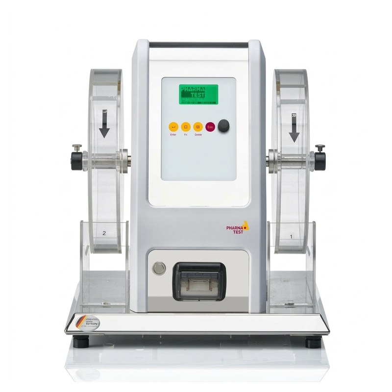 Appareil de friabilité à double tambour transparent Pharma Test avec écran de commande