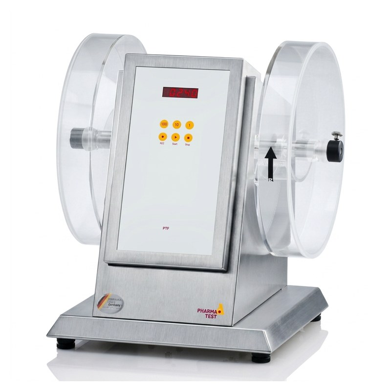 Appareil de friabilité Pharma Test PTF 20E à double tambour transparent en acier inoxydable