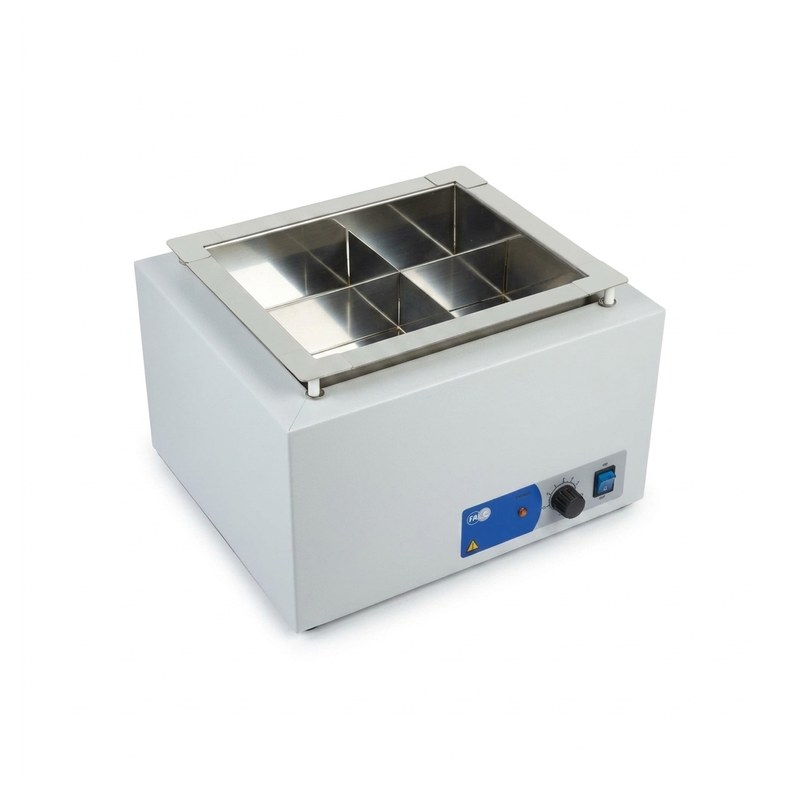 Bain de sable FALC S130 blanc, cuve compartimentée en acier inoxydable et panneau de commande