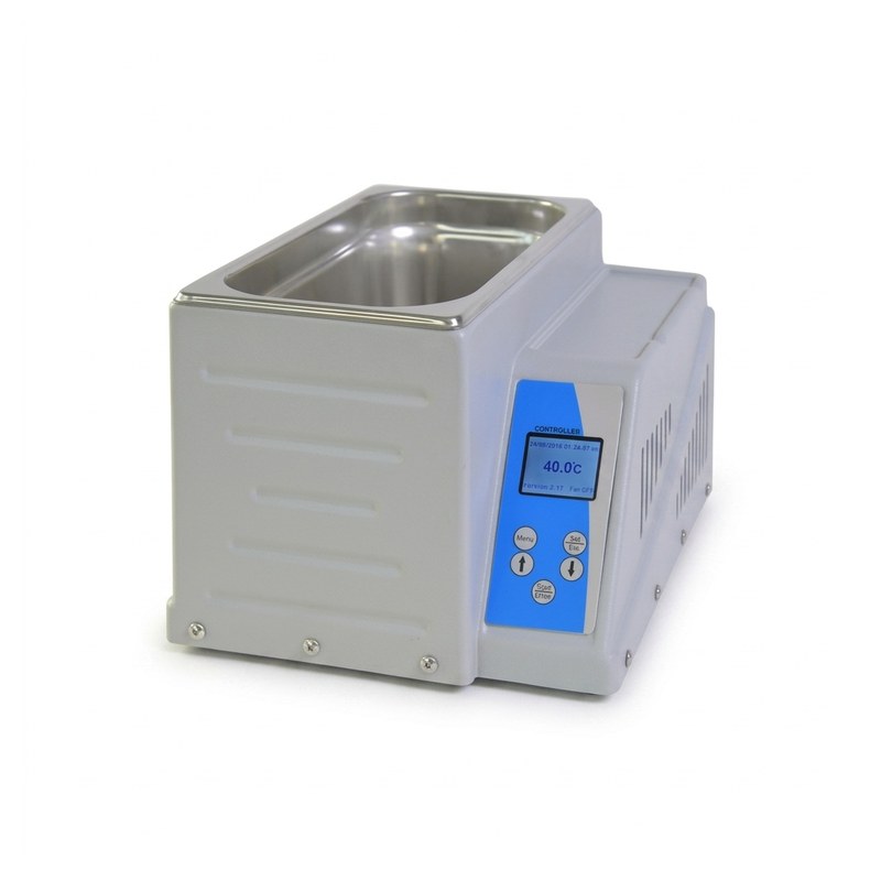 Bain-marie numérique FALC WB-MD15 avec cuve carrée en inox et écran de contrôle bleu