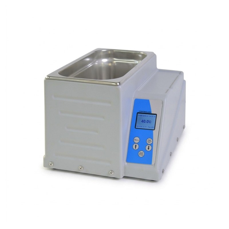 Bain-marie numérique FALC WB-MD24 avec cuve carrée en inox et écran de contrôle bleu