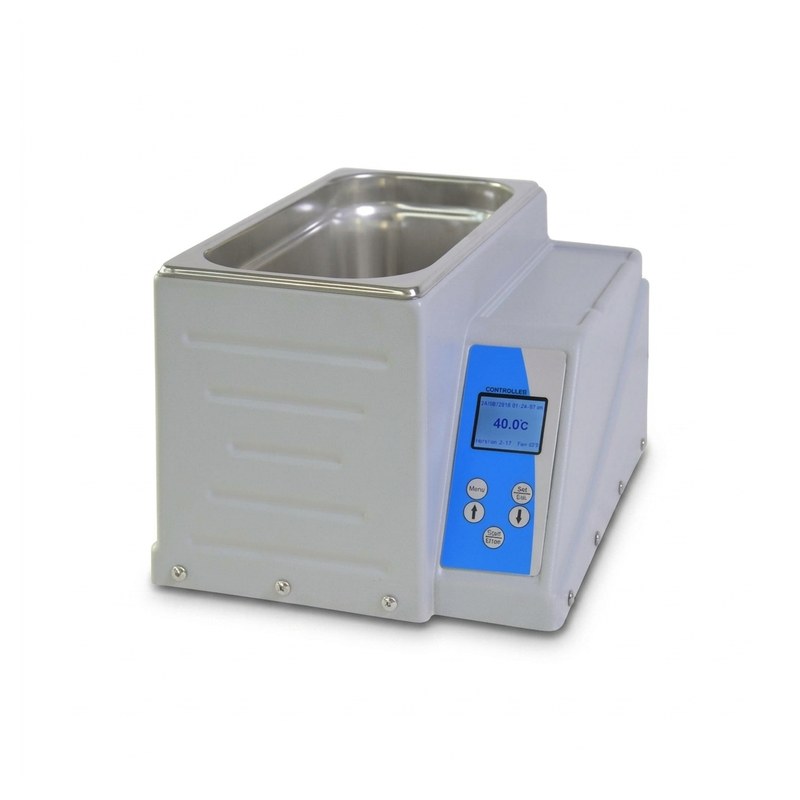 Bain-marie numérique FALC WB-MD5 avec cuve carrée en inox et écran de contrôle bleu