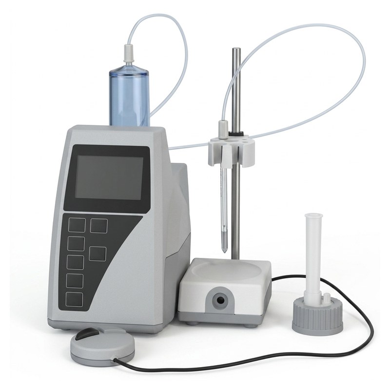 Burette de titration automatique TITRONIC 300 avec seringue de dosage et support d'électrode