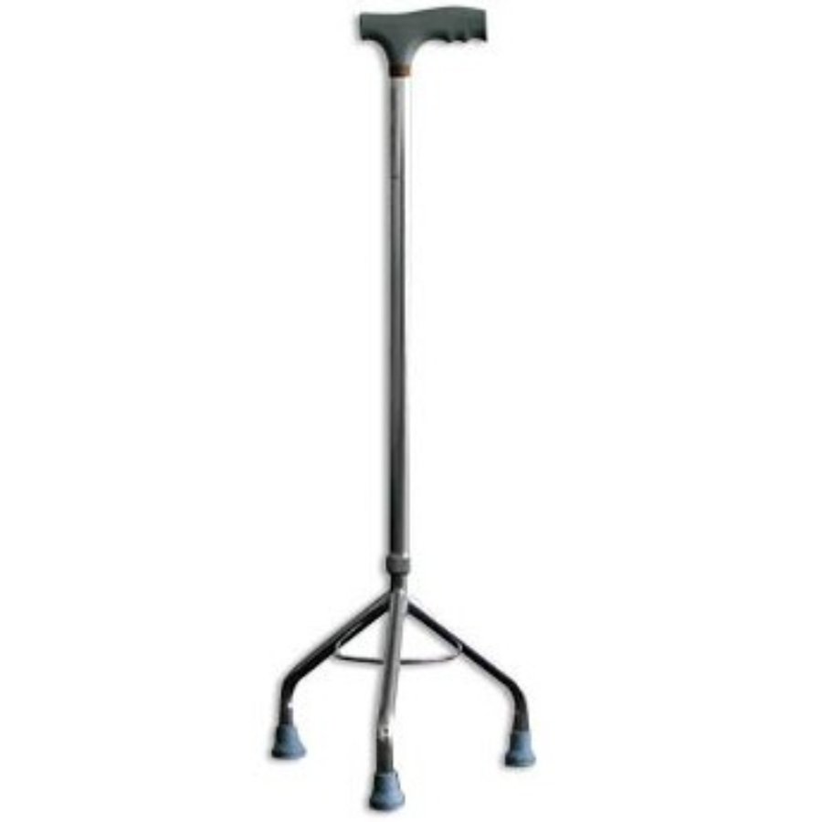 Canne tripode en aluminium à base 3 pieds, poignée ergonomique et embouts antidérapants