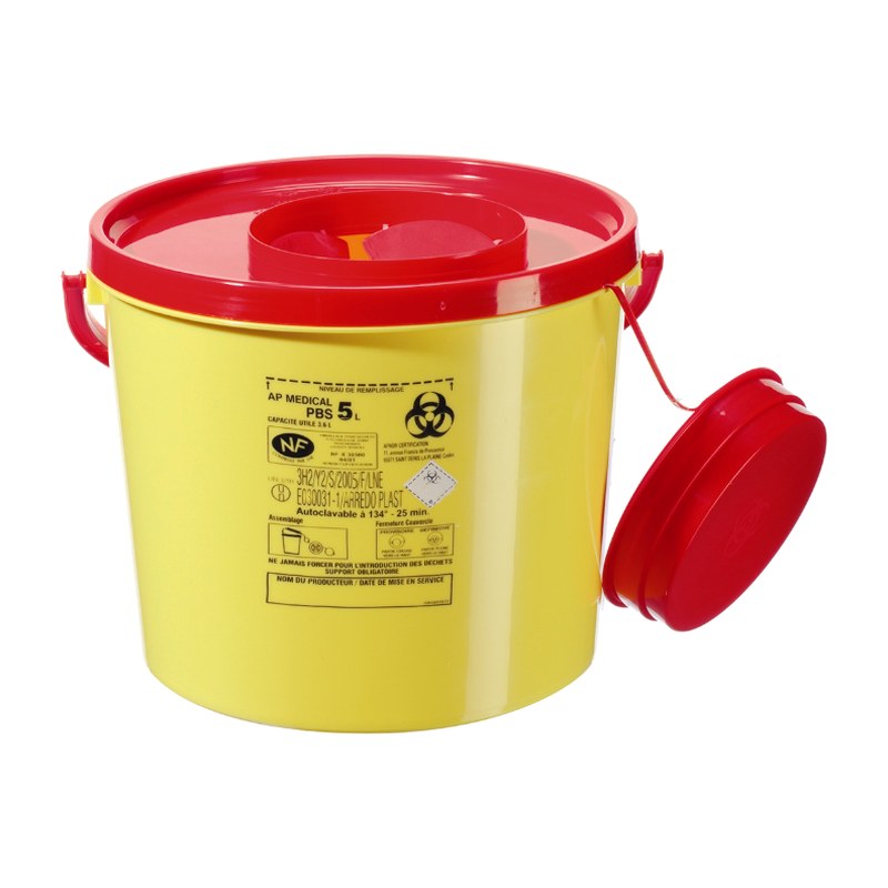 Collecteur DASRI rigide pour aiguilles et objets piquants-coupants