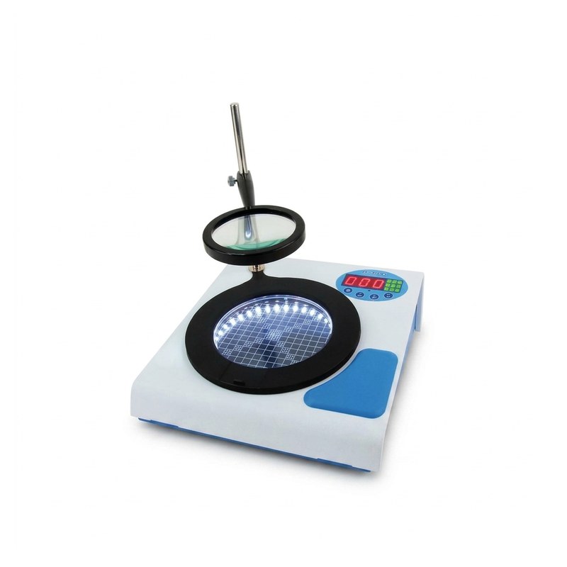 Compteur de colonies Rocker Galaxie 330 avec loupe grossissante et plaque éclairée par LED