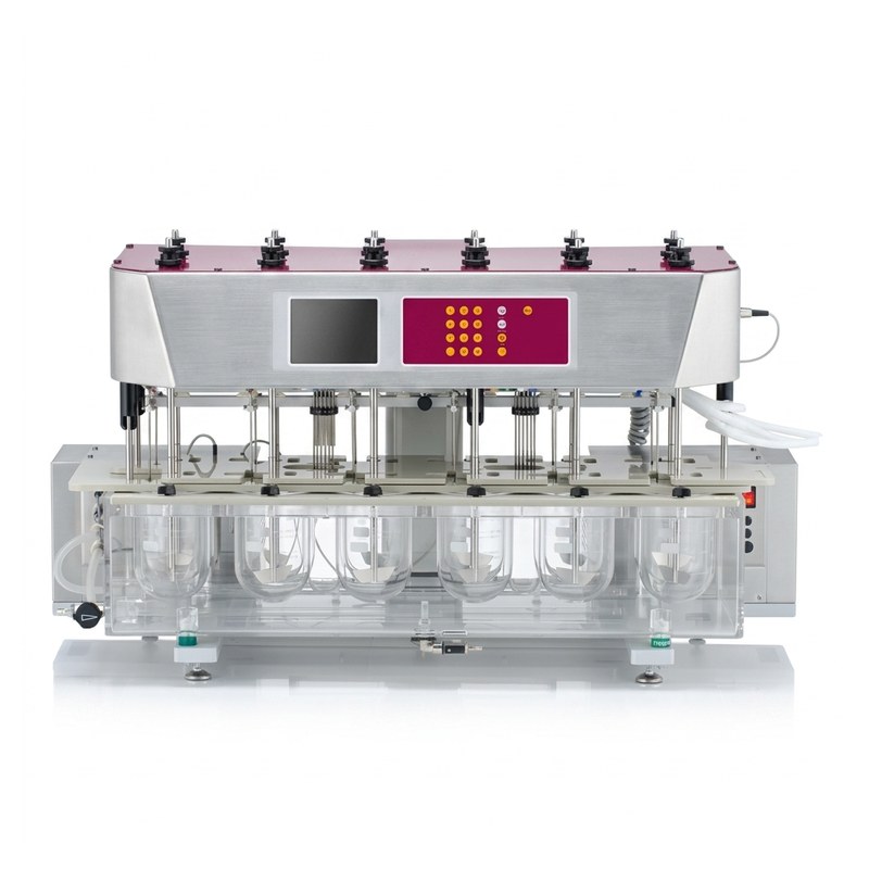 Appareil de dissolution Pharma Test PTWS-1220 avec 12 récipients en verre et écran de contrôle rouge