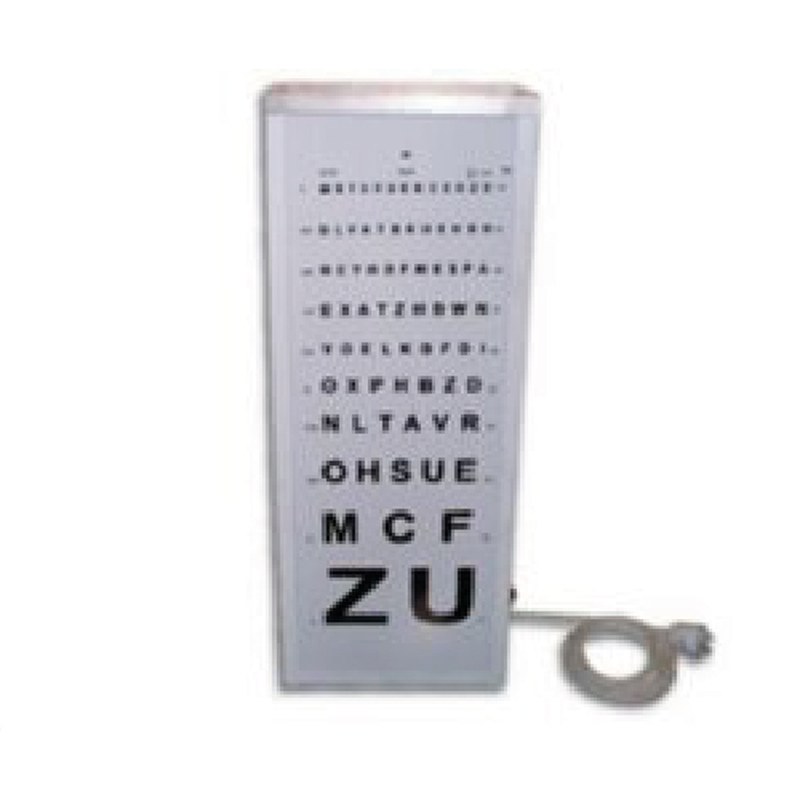 Échelle visuelle lumineuse murale avec plaque de lettres, coffret tôle peinture époxy