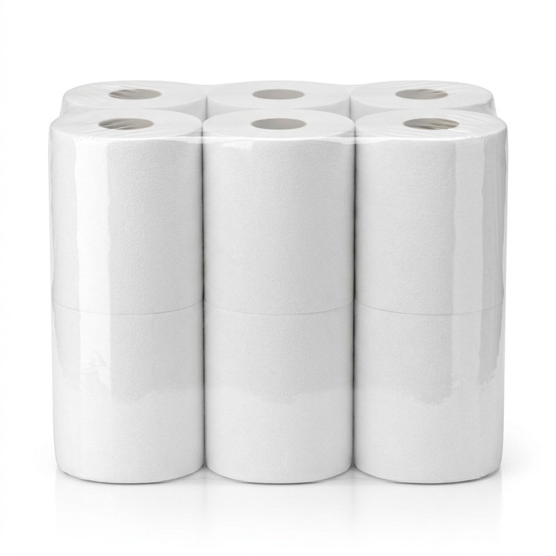 Essuie-mains professionnels en bobines, pack de 6 bobines, 135 mètres au total