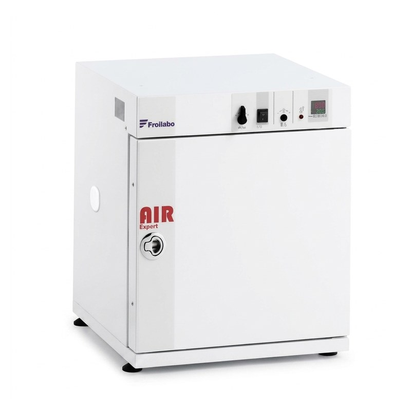 Étuve de laboratoire Froilabo Air Expert blanche avec porte et serrure à volant