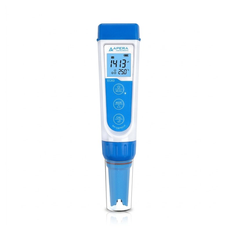 Testeur de poche Apera EC60 pour conductivité, TDS et salinité avec écran LCD rétroéclairé