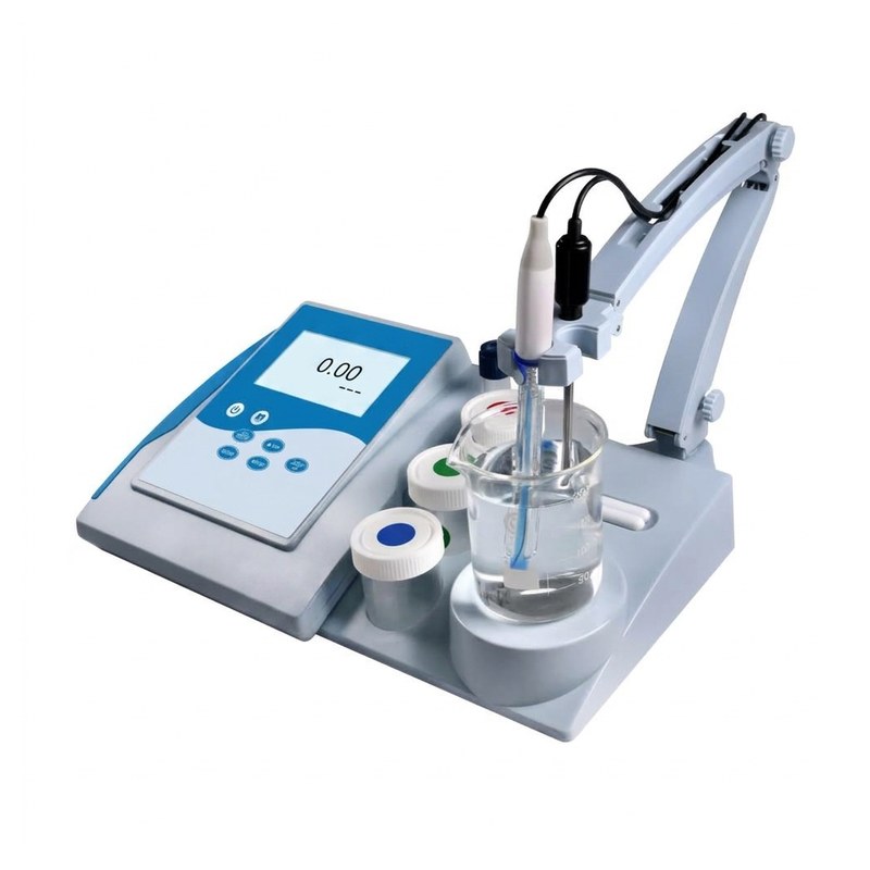 Kit pH-mètre de paillasse Apera PH9500 avec électrode, bras de support et flacons d'étalonnage