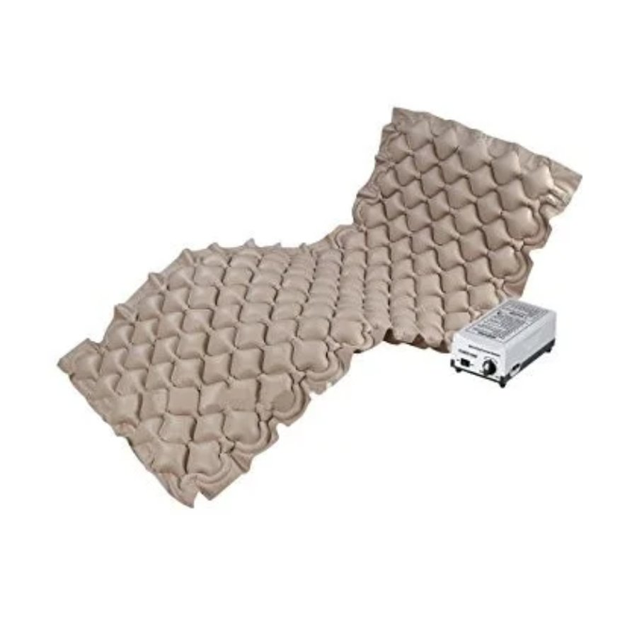 Matelas anti-escarres à air alterné avec compresseur, cellules gonflables pour prévention des escarres
