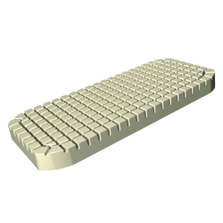 Matelas gaufrier anti-escarres en mousse à surface alvéolée pour répartition de la pression
