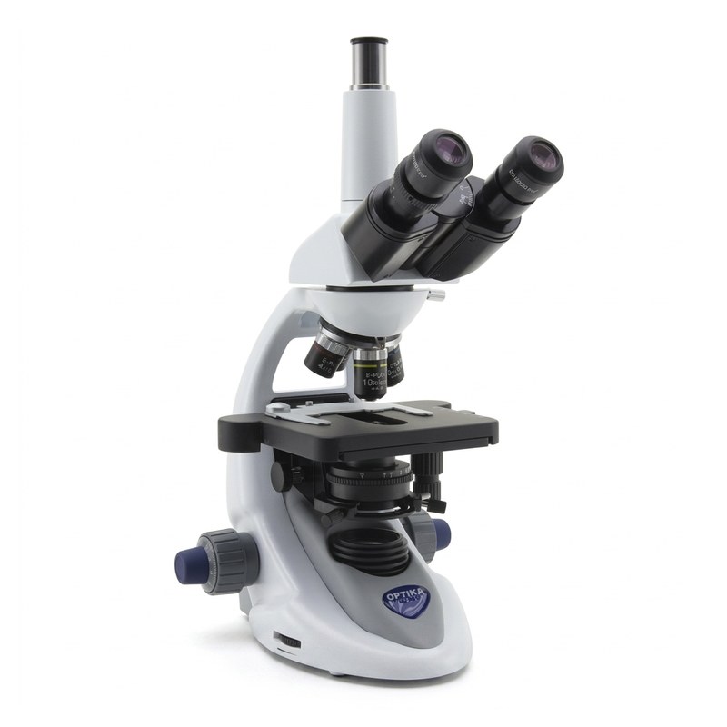 Microscope binoculaire Optika Série B-290 avec caméra intégrée et platine mécanique