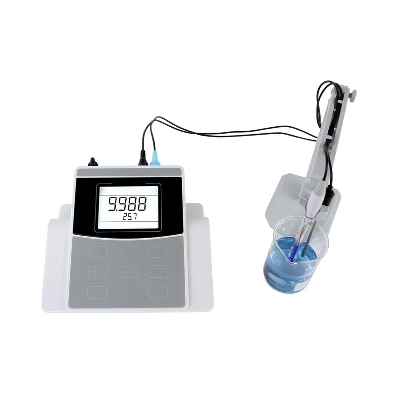 pH-mètre/conductimètre de paillasse Apera PC820 avec électrodes et bras support