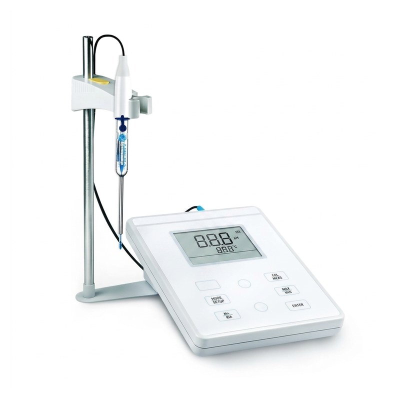 pH-mètre de laboratoire Apera PH700 sur statif avec électrode et écran d'affichage