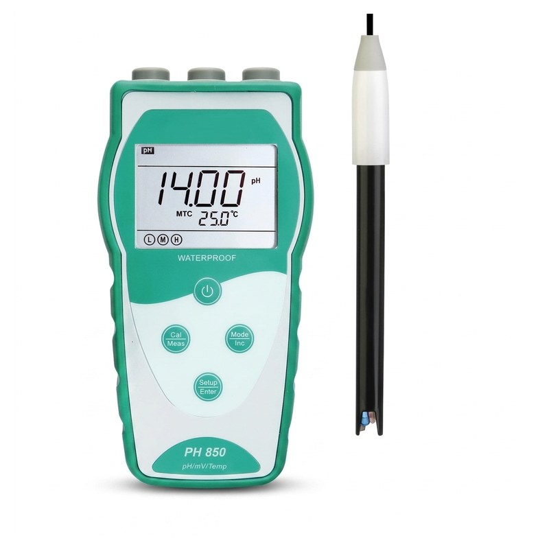 pH-mètre portable Apera PH850-WW vert avec électrode LabSen 333 à câble