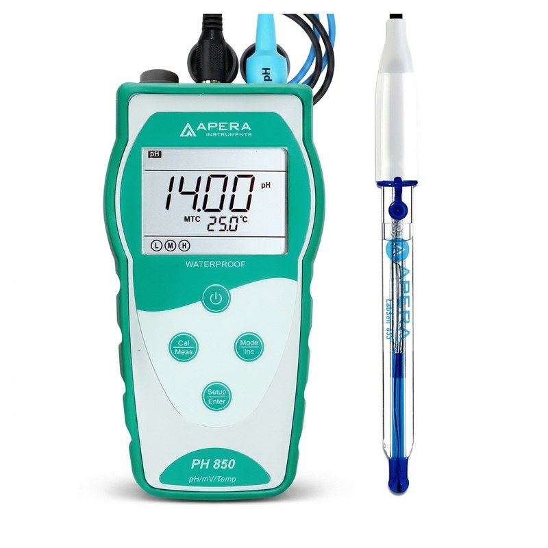 pH-mètre portable PH850-HF avec électrode LabSen 833 pour acides forts
