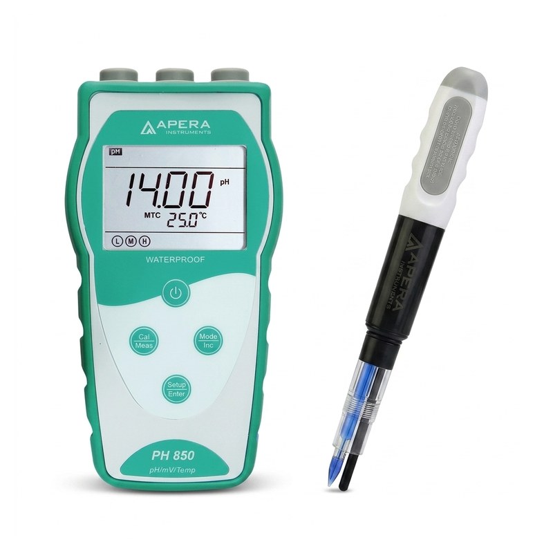 pH-mètre portable PH850-SL avec électrode PVC LabSen 553 pour mesure du sol