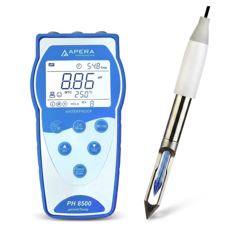 pH-mètre portable PH8500-MT avec sonde à lame LabSen 763 pour la viande