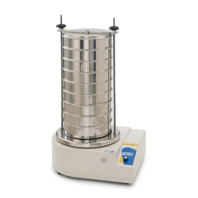 Tamiseur de paillasse Cisa avec colonne de tamis en acier inoxydable empilés