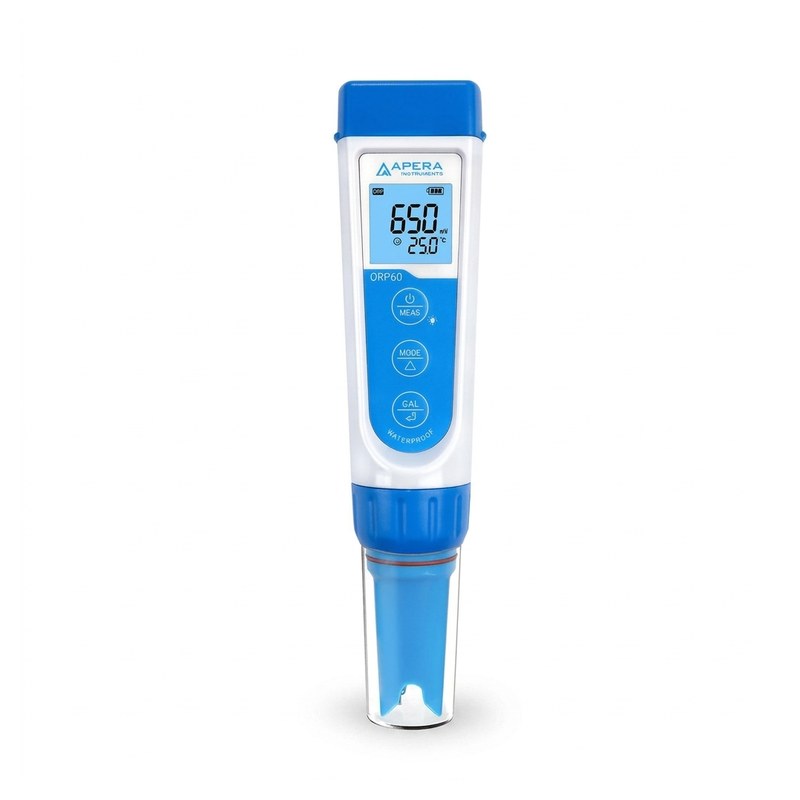 Testeur ORP de poche Apera ORP60 Premium bleu avec écran LCD rétroéclairé
