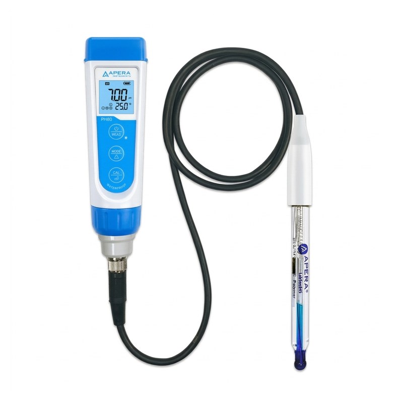 Testeur de pH portable Apera PH60-SA avec électrode LabSen 845 et mallette