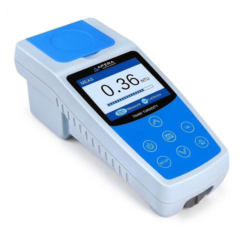 Turbidimètre portable Apera TN480 avec écran couleur TFT et flacons d'échantillon