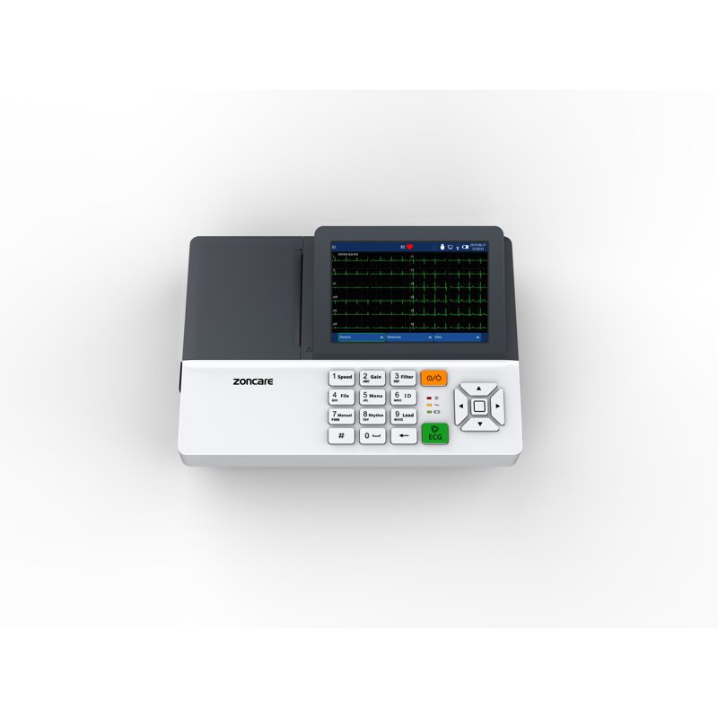 Électrocardiographe Zoncare iMAC 300 Pro 3 pistes avec écran couleur et clavier alphanumérique