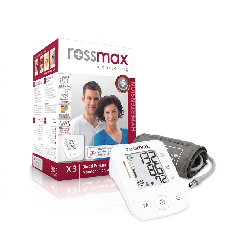 Tensiomètre électronique de bras Rossmax X3 avec brassard