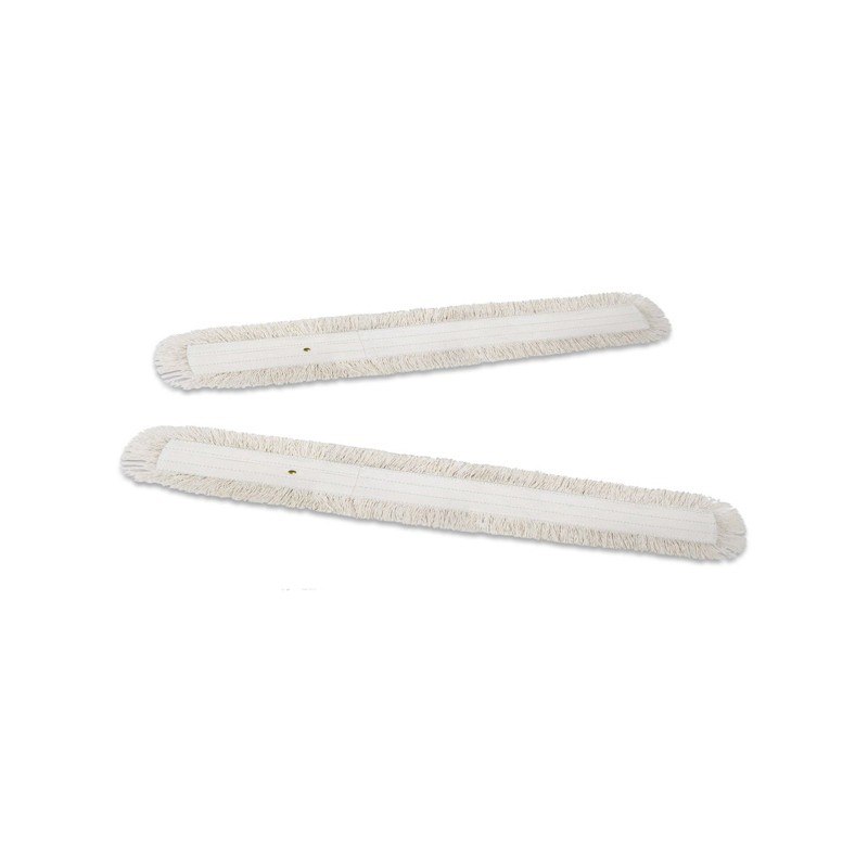 Balai à franges en coton normal avec boutons Filmop, 100 x 12 cm, pour dépoussiérage