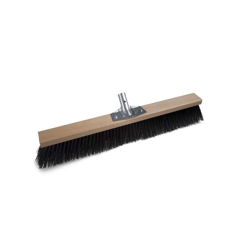Balai industriel Filmop en nylon rigide avec support en bois, largeur 60 ou 100 cm