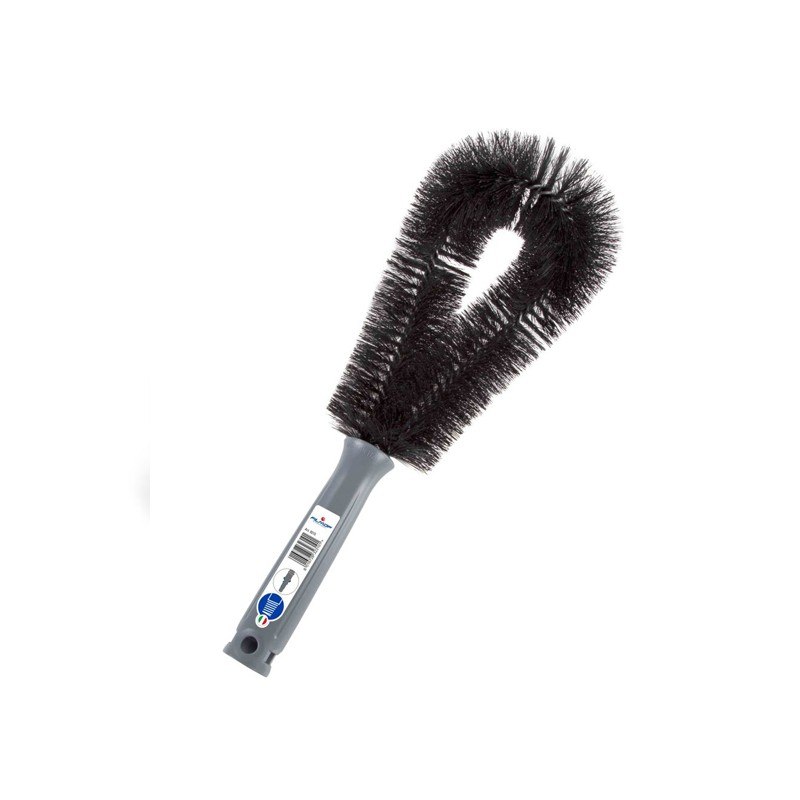 Brosse à Toile d'Araignée en Forme de C Filmop pour enlever les toiles des plafonds, avec âme en acier galvanisé