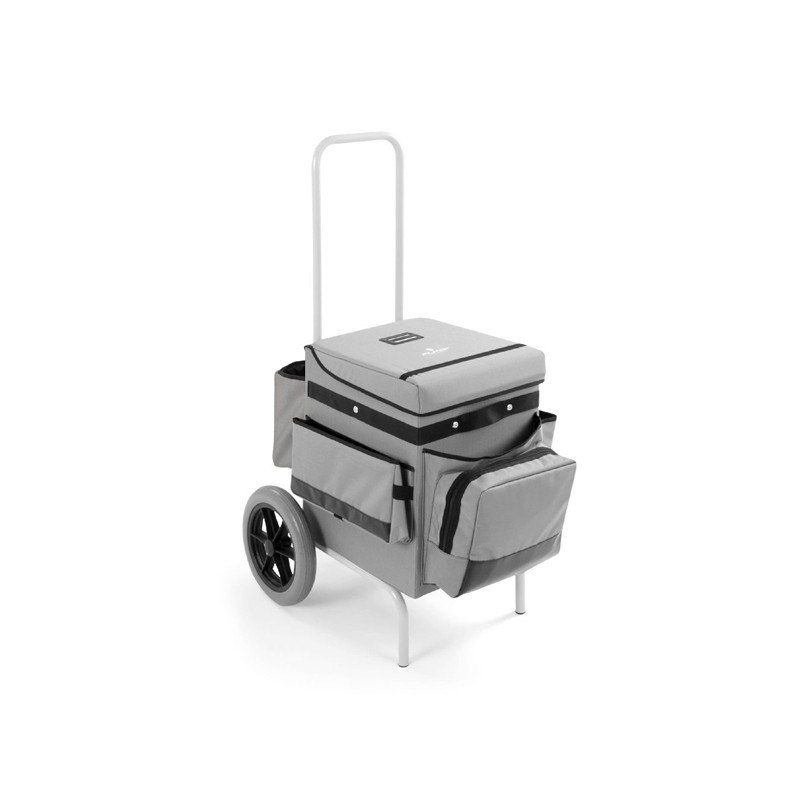 Chariot de service hôtelier Filmop KEEPHOTEL en matériau plastifié avec cadre Rilsan et roues Ø 300 mm