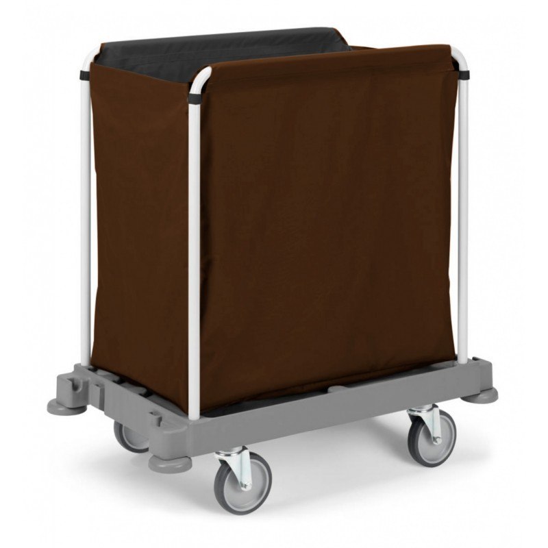 Chariot hôtelier Filmop MORGAN ELEGANCE 100 avec base polypropylène et sac en toile 200 L