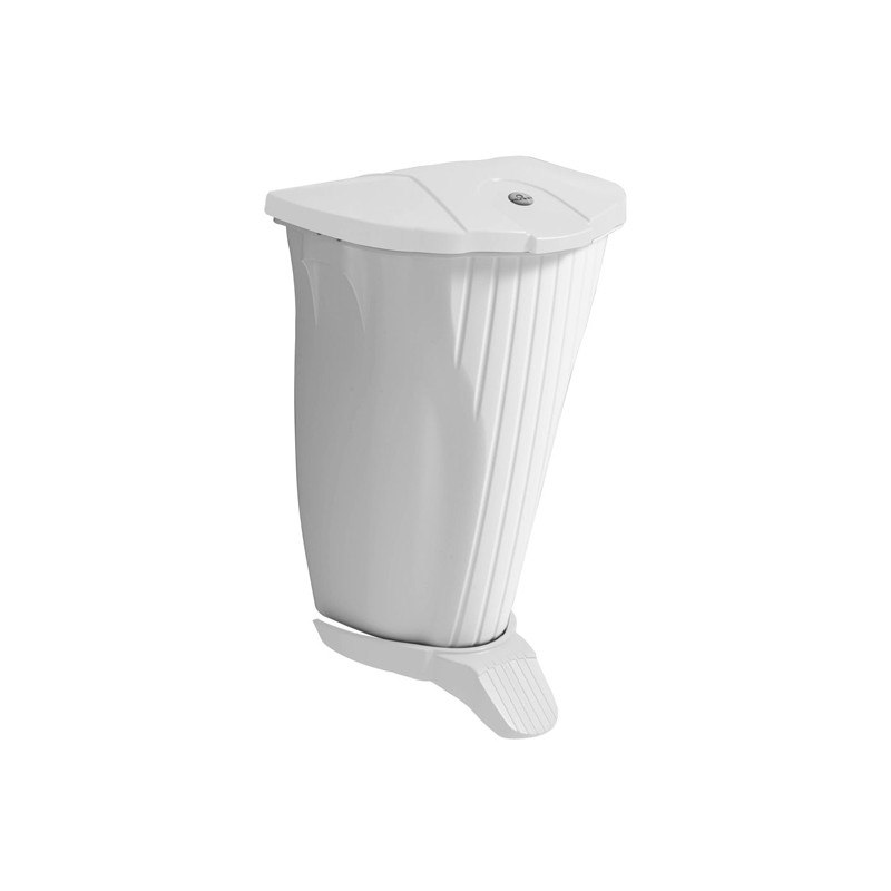 Poubelle murale OYSTER Filmop 50 L en plastique avec pédale et couvercle, 39 x 53,5 x 81 cm
