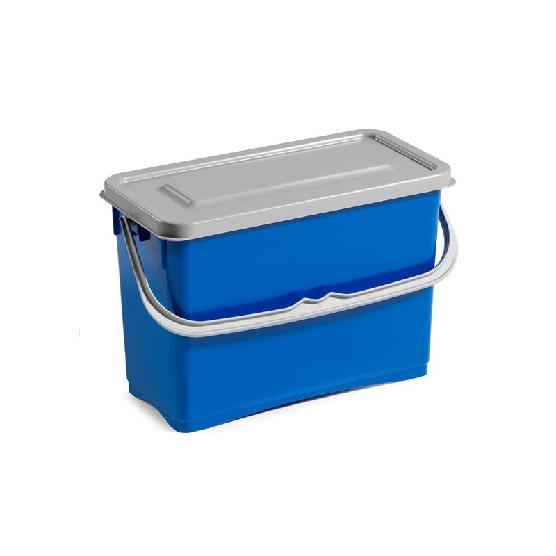Seau plastique Filmop TOP-DOWN 8 L avec anse et couvercle hermétique, gradué