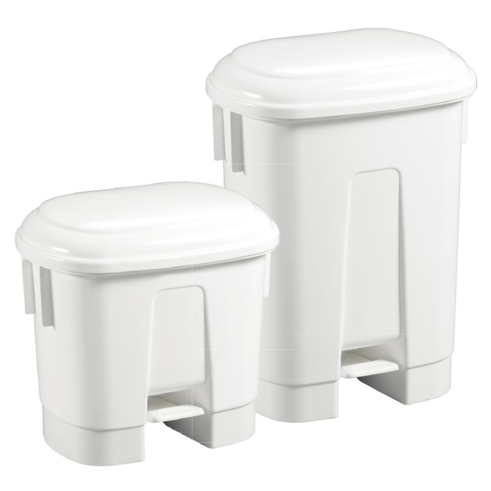 Poubelle à pédale Filmop SIRIUS 30 L et 60 L en polypropylène blanc