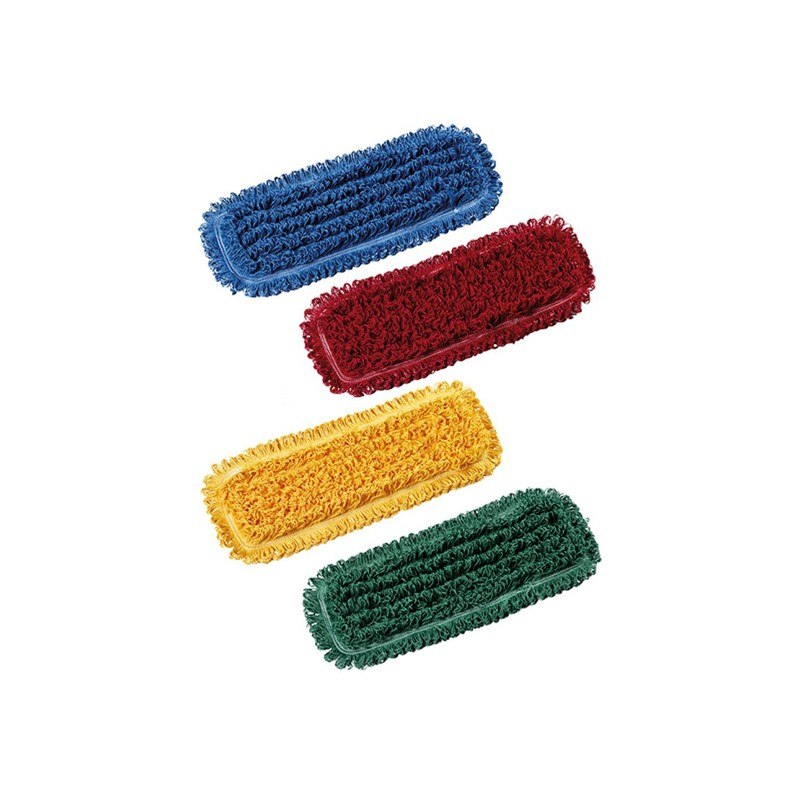 Frange plate Filmop SPEEDY RAPIDO en microfibre colorée avec rabats à 2 trous, 40 x 13 cm