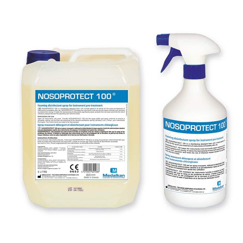Spray Désinfectant Instruments NOSOPROTECT 100, désinfection médicale Medalkan