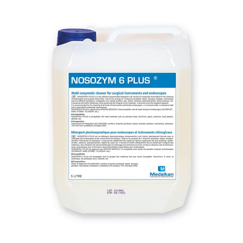 Détergent Enzymatique NOSOZYM 6 PLUS, désinfection médicale Medalkan