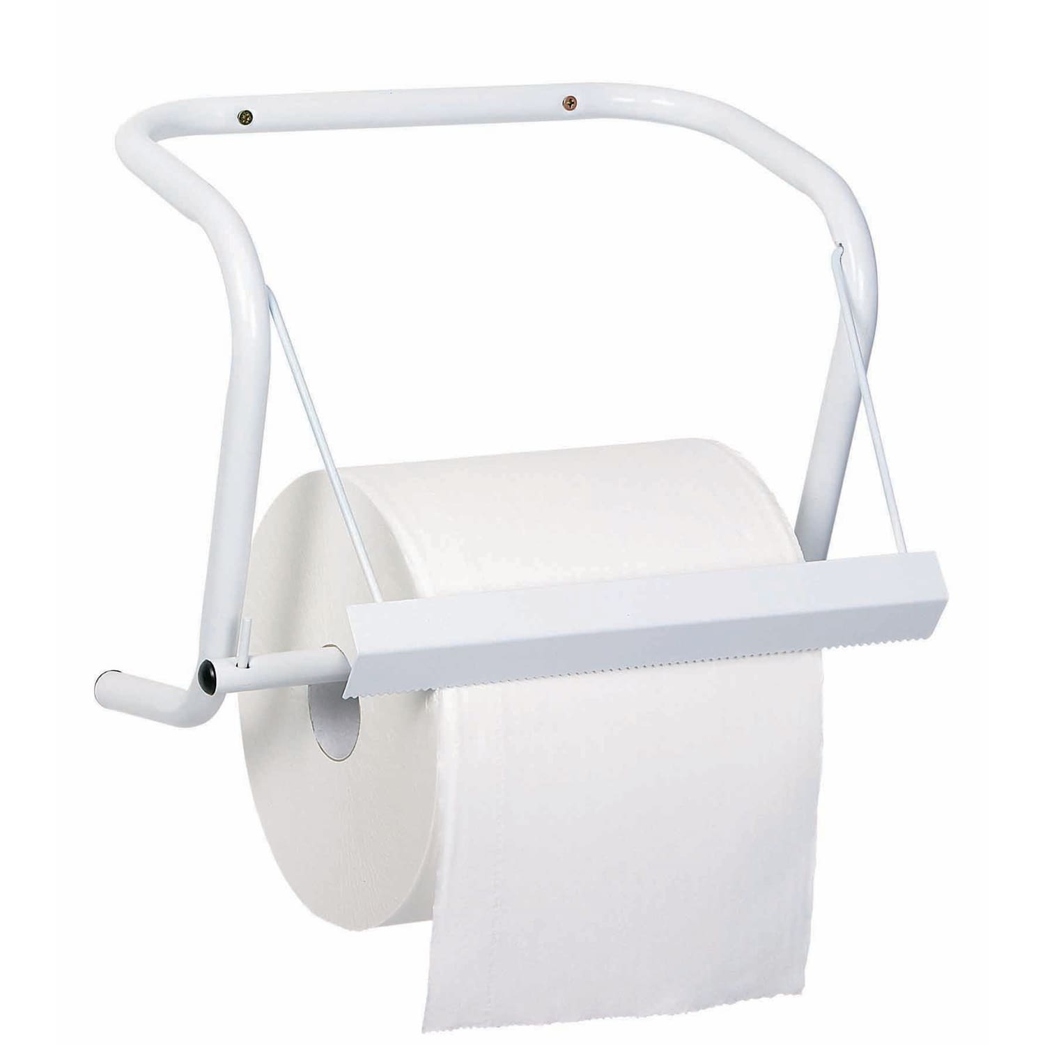 Paredes 532450 - Dévidoir bobine mural acier poudré blanc