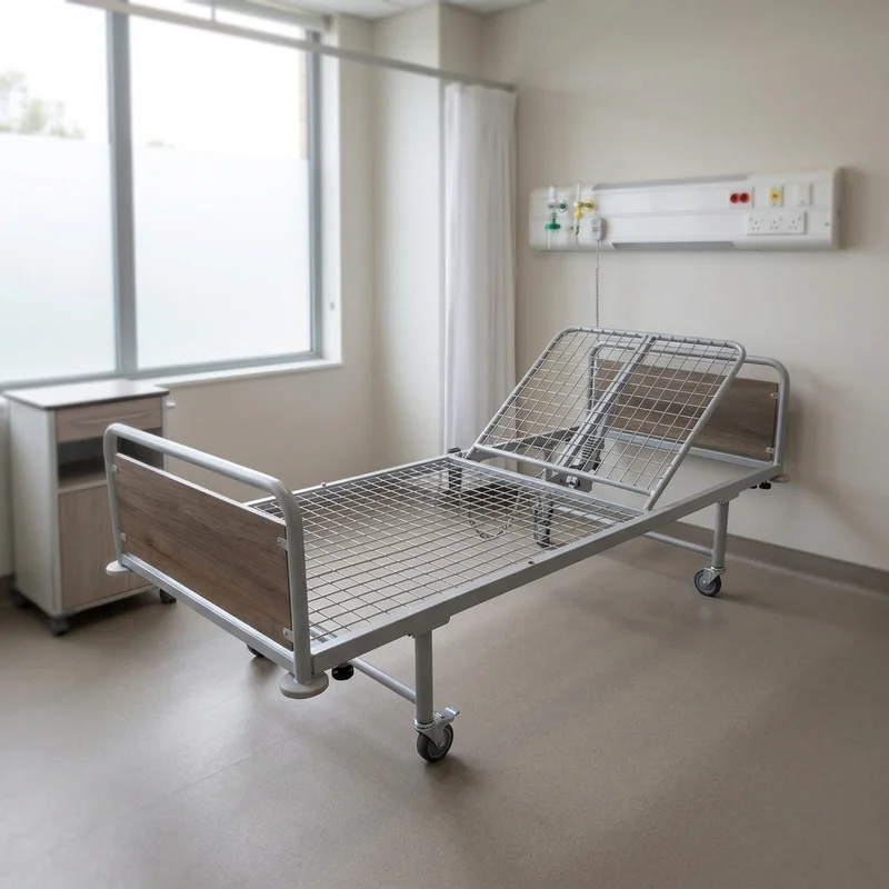 Lit médical électrique A3 Med installé dans une chambre de soins