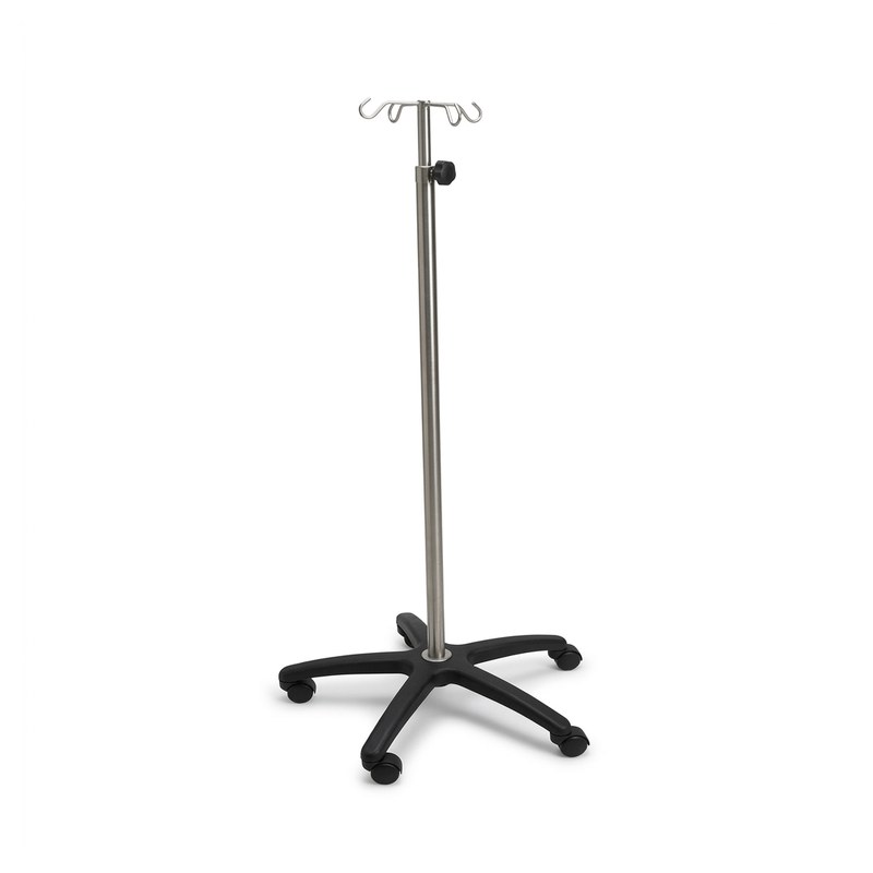 Potence mobile en inox à base plastique