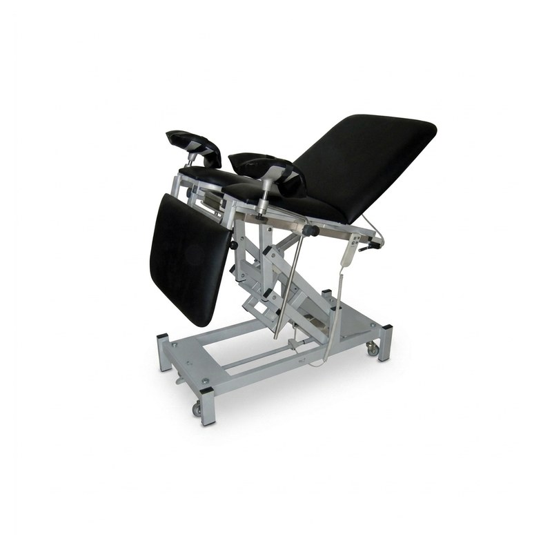 Table d'examen gynécologique à hauteur variable électrique avec option proclive/déclive